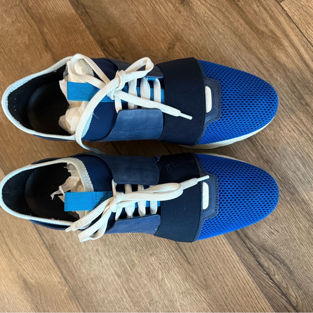 Balenciaga Blue and Navy Sneakers